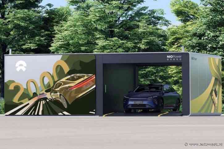Nio opent 2.000ste accuwisselstation: elke 1,4 tellen een accuwissel
