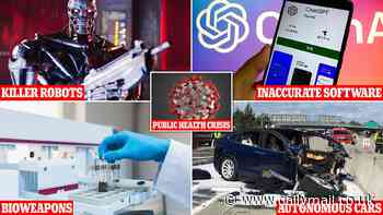Artificial Armageddon? The 5 worst case scenarios for AI, revealed - from Terminator-like killer robots to helping terrorists develop deadly bioweapons