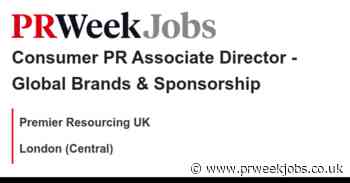 Premier Resourcing UK: Consumer PR Associate Director - Global Brands & Sponsorship