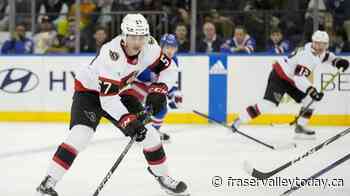 CP NewsAlert: NHL suspends Senators forward Shane Pinto 41 games for gambling