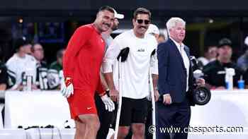 Chiefs' Travis Kelce shuts down Aaron Rodgers' pitch for a tag team debate: 'To each his own'