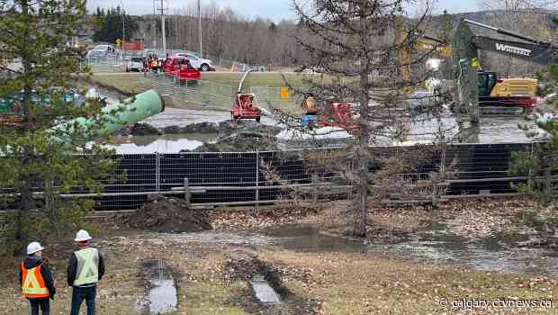 Cochrane water levels improving as crews contain line break
