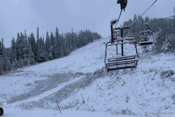 Idaho Resort Revels In Season's First Storm- "The Snow Is Here!"