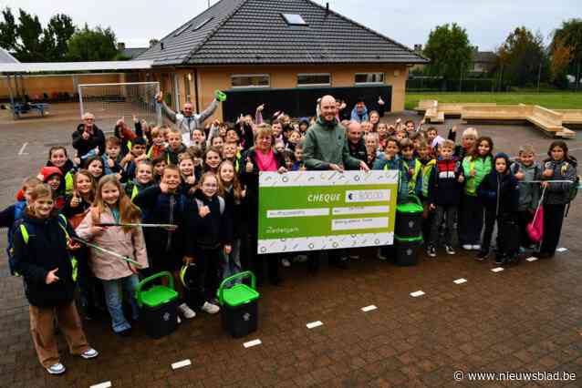 Strijd tegen zwerfvuil levert basisscholen De Fonkel en Zedelgem Dorp mooie geldsom op