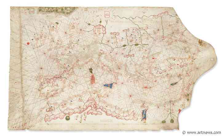 Getty Map Sold by Christie’s for $239,400 Is Rare Nautical Chart from 14th Century Worth $7.5 M