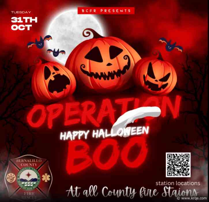 Bernalillo County Fire Rescue stations handing out candy for Halloween