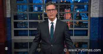 Stephen Colbert Calls Out Mike Johnson’s First Fail
