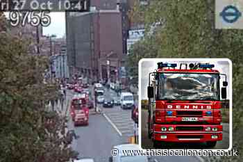 Firefighters battle hotel blaze in Wood Green High Road