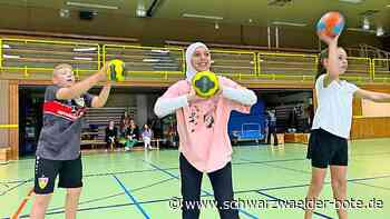 VfL-Handballer in Jettingen: Schüler lernen das „richtige“ Werfen