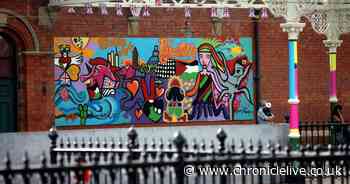 Tynemouth Metro station Palestine mural removed following concerns it could be defaced