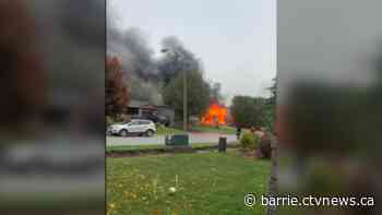 Fire breaks out at Shelburne, Ont. home