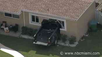 ‘Grateful that we weren't home': Family left to rebuild after pickup truck barrels into their SW Miami-Dade house