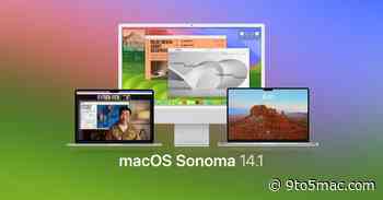macOS Sonoma 14.1 is now available with Music update, warranty status feature, and 2 bug fixes