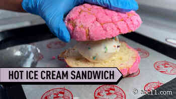 Santa Ana ice cream shop creates a unique Mexican-Korean fusion hot and cold ice cream sandwich
