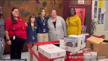 Fort Lauderdale high school students organize supply donations for Plantation middle school