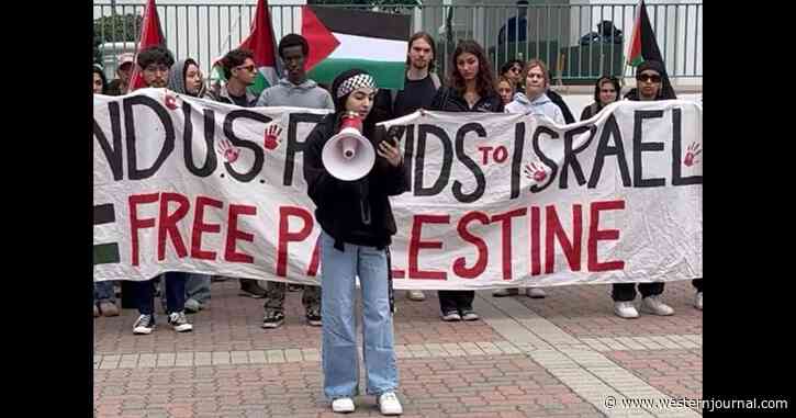 Video: Pro-Palestinian Protester Demands Boycott of Nike, Apparently Forgetting What She's Wearing