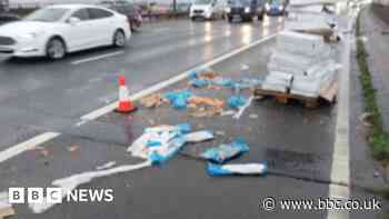 Fish spill sees fins go wrong for M6 drivers