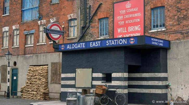 Replica Aldgate East tube station spotted in Grimsby for Netflix filming