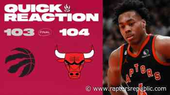 Quick Reaction: Raptors 103, Bulls 104