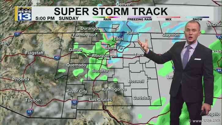 A blast of Artic air moves into New Mexico starting Sunday