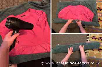 I tried this burrito method to dry my clothes in half the time
