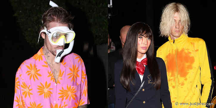 Justin Bieber, Megan Fox, Machine Gun Kelly & More Stars Dress Up to Attend Rande Gerber's Casamigos Halloween Party!