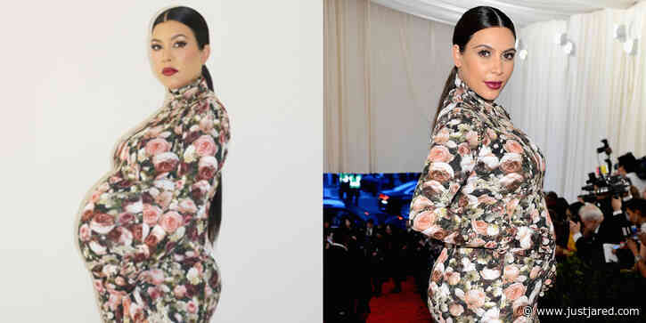 Kourtney Kardashian Wears Kim's Met Gala Dress From 10 Years Ago in New Photos!