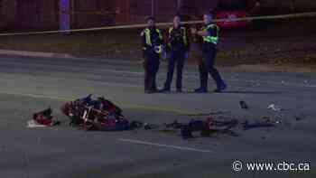 1 man dead, 3 others in hospital after Mississauga collision involving motorcycle