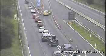 M5 traffic: Carriageway partially blocked following crash - live updates