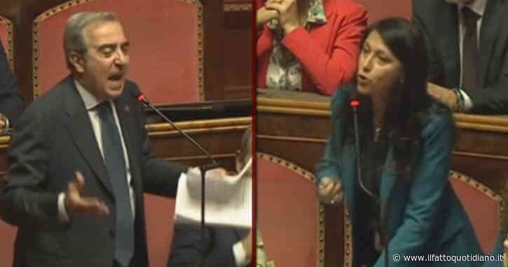 Bagarre al Senato per gli insulti di Gasparri alle opposizioni. Maiorino (M5s): “Ci ha dato dei cani e degli spacciatori, rinunci all’immunità”