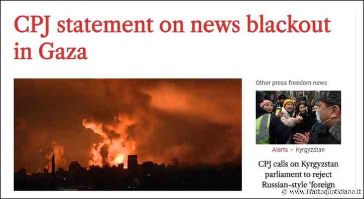 “In tre settimane morti 29 giornalisti”. Ma Israele avverte: “Non possiamo garantirne la sicurezza a Gaza”