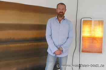 Johannes Steendam malt mit Motoröl