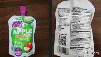 FDA urging people to be cautious after lead found in WanaBana Brand Apple Cinnamon Puree