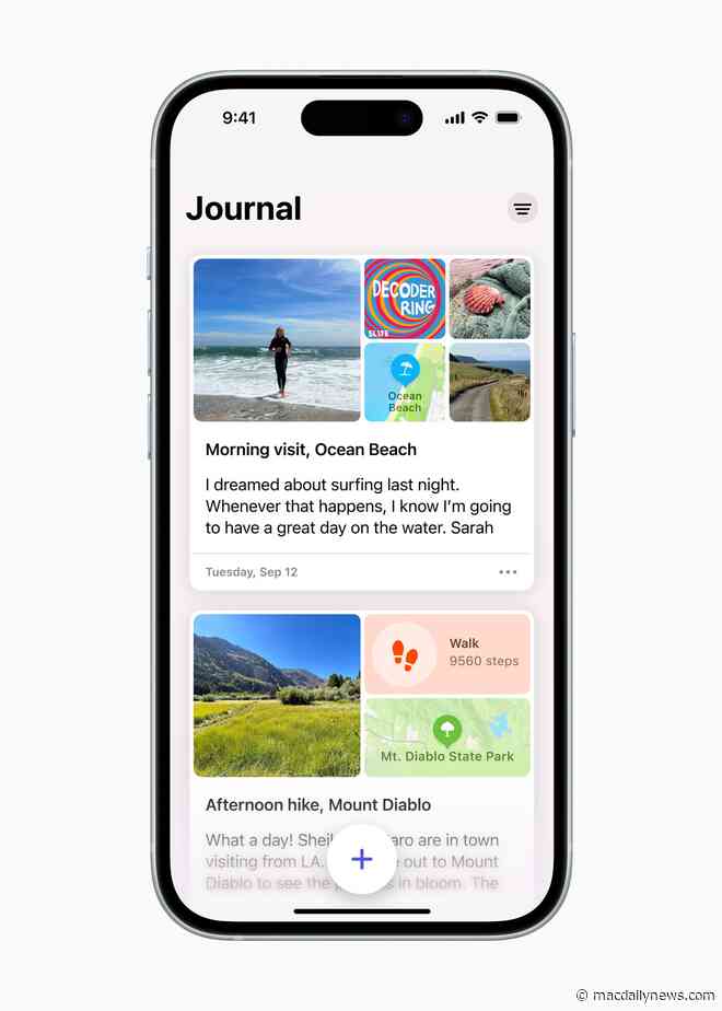 iOS 17.2 beta includes Apple’s new Journal app
