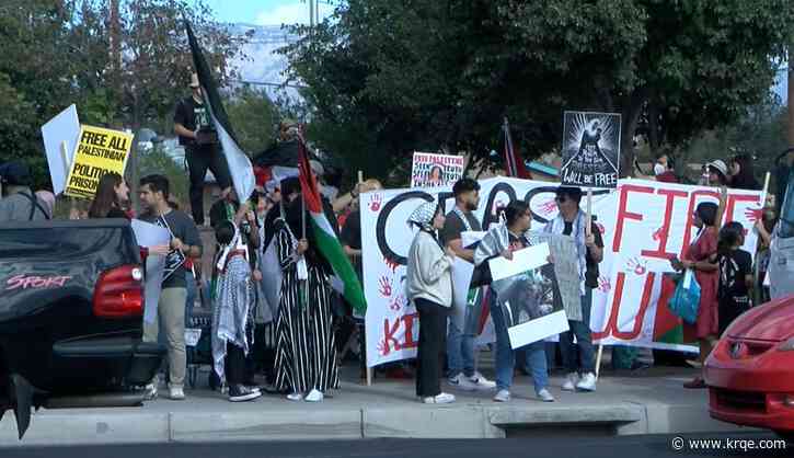 Hundreds gather in Albuquerque to show support for Palestinians