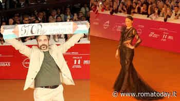 Festa del Cinema di Roma, "Mare Fuori" sul red carpet: De Matteo con la bandiera della Palestina, Maria Esposito meravigliosa