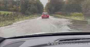 Met Office issues weather warning for rain with further downpours expected across flooded North East