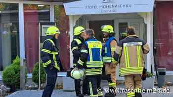 Brand in Schlosshotel Hohenaschau: Türschloss löst Rauchentwicklung aus