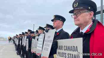'It's time for us to catch up to our industry peers': Air Canada pilots stage picket in Calgary