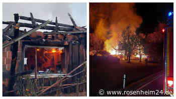 Anwesen lichterloh in Flammen: Ehepaar (92/88) kann sich ins Freie retten