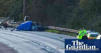 Man dies and three injured in London after car overturns on M4