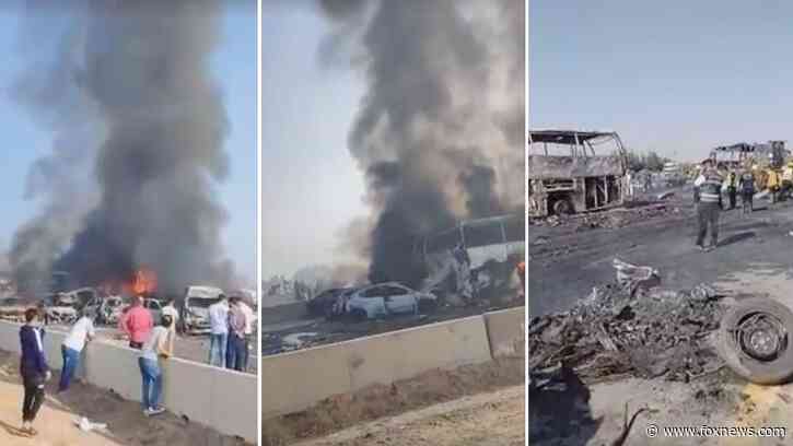 32 dead, more than 60 injured in horror vehicle pile-up in Egypt