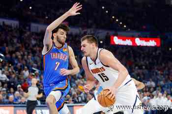Jokic's 28 Points Lead Nuggets Past Thunder 128-95 in Holmgren's 1st Regular-Season Home Game
