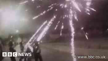 Fireworks launched at police in Doncaster in 'appalling' attack