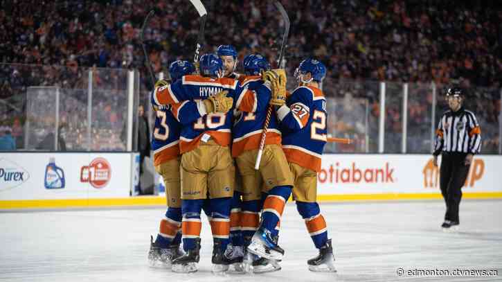 Oilers extinguish Flames 5-2 at Heritage Classic to break four-game losing skid