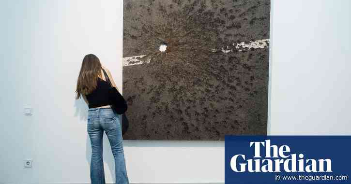 ‘This is our reality’: the Ukrainian artist putting bomb-blasted roads in a gallery
