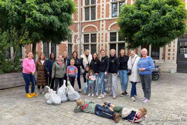 Serviceclub Ladies Circle ruimt straten en pleinen op