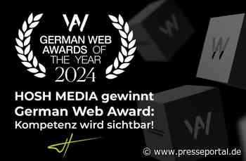 HOSH MEDIA gewinnt German Web Award: Kompetenz wird sichtbar