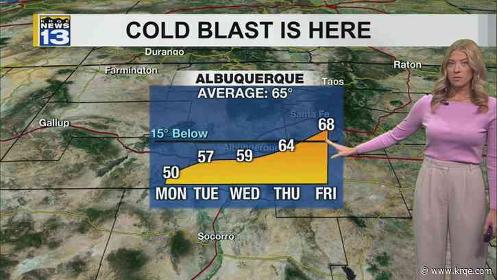Freezing morning and chilly Monday across New Mexico