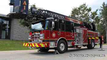 New aerial firetruck arrives in Springwater., Ont.